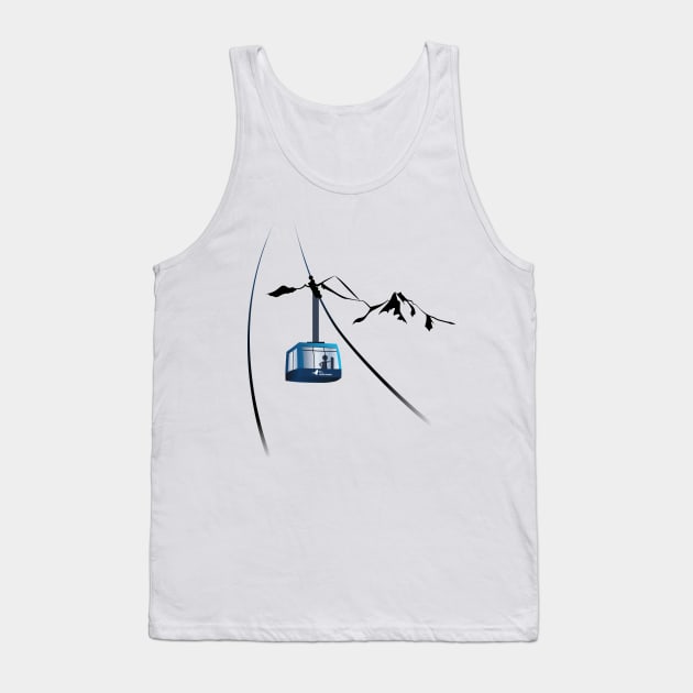 Salzburg cable car Tank Top by leewarddesign